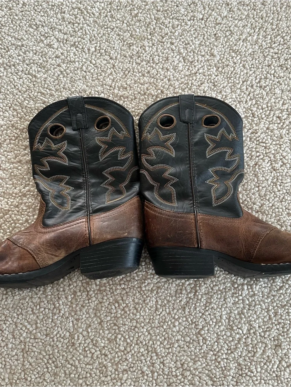 Cody James Boys Youth Size 6D Western Cowboy Boots Brown Black Leather